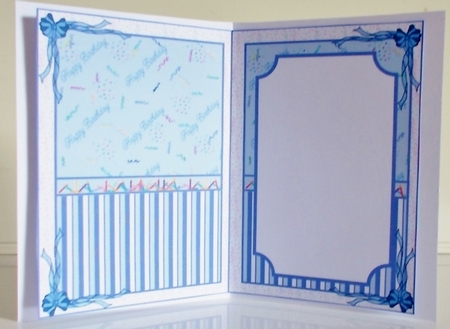 Blue Birthday Insert by Pam Stubley