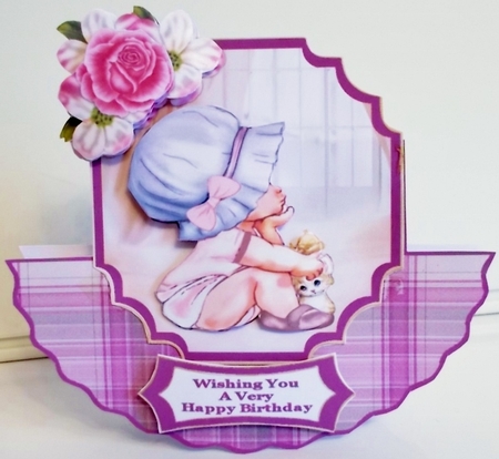 Lil Bubs Sarah May - Wobble Card by Pam Stubley