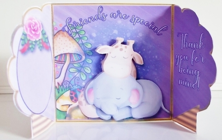 Friendship - Ruffle Edge Card  by Pam Stubley