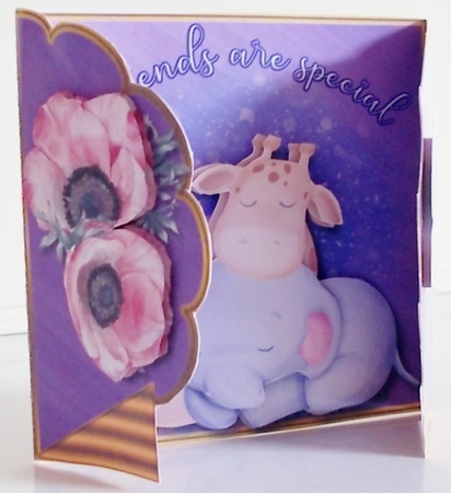 Friendship - Ruffle Edge Card  by Pam Stubley