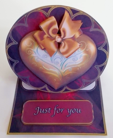 My Heart 3 - Easel Card - Multi Occasions by Pam Stubley