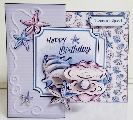 Seashells Fold Back Mini Kit-1 by Pam Stubley