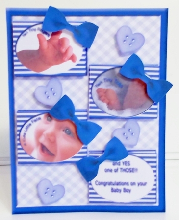 Ten Tiny Fingers - Blue Stripes by Pam Stubley