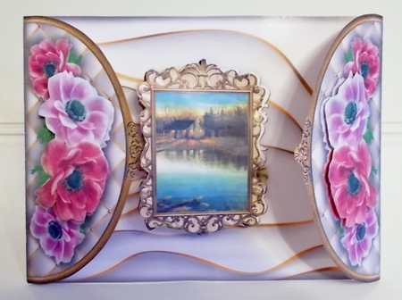 Limoges Clasp - Lakeside Cabin by Pam Stubley