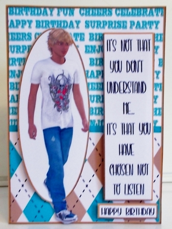Teenage Boy Birthday Card, LIFES A TEEN 4 by Pam Stubley
