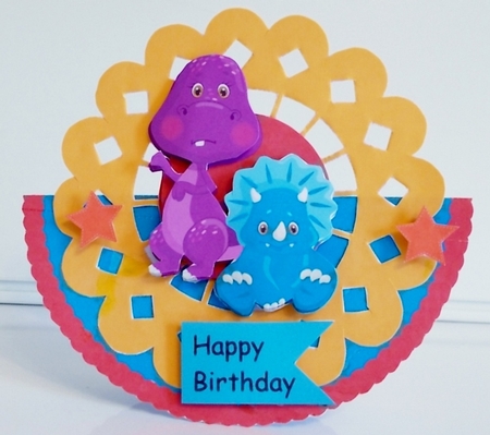 ROCKER CARD - DINOSAURS by Pam Stubley