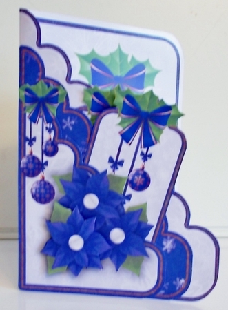 Scalloped Shaped Pocket Card Christmas #3 by Pam Stubley