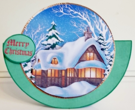 Wobble Card Mini Kit # 4- Xmas Scene by Pam Stubley