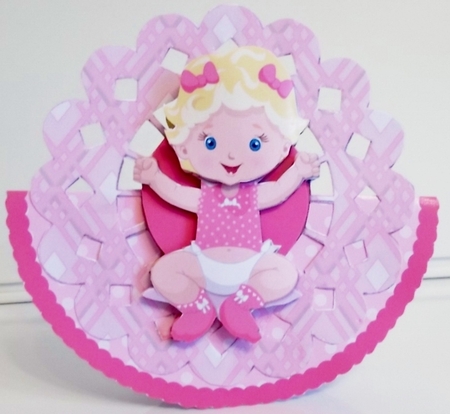 ROCKER CARD - BABY GIRL by Pam Stubley