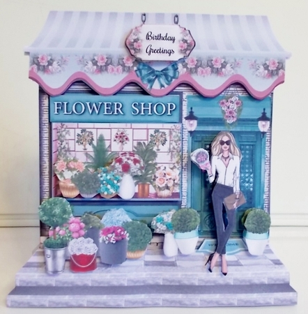 The Flower Shop 04 Shaped Mini Page Kit by Pam Stubley