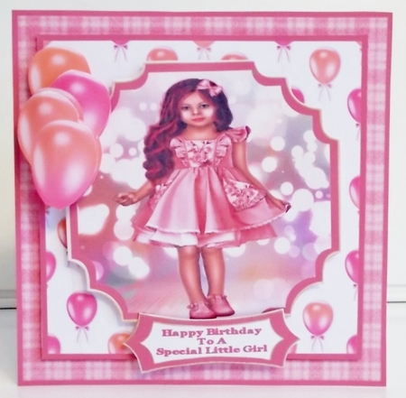 Happy Birthday To A Special Little Girl - 7x7 Mini Kit by Pam Stubley