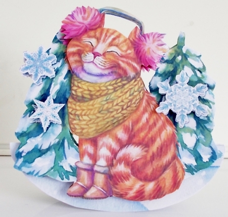 Purr-fect Christmas 1 Rocker Card Mini Kit by Pam Stubley