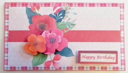 Floral Cluster Money Wallet by Pam Stubley