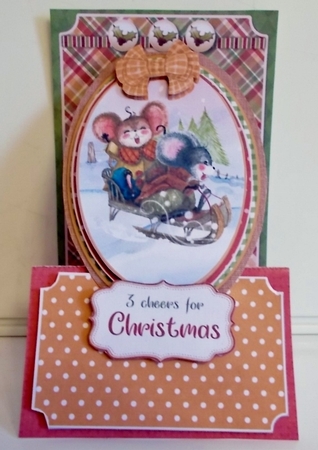 Rustic Chris-Mouse 2 - Upright Z-fold Card Mini Kit by Pam Stubley