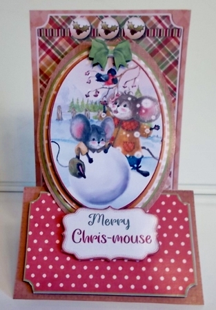 Rustic Chris-Mouse 4 - Upright Z-fold Card Mini Kit by Pam Stubley