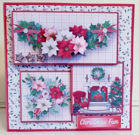 Christmas Flowers - Layered Card Mini Kit by Pam Stubley