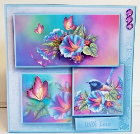 Morning Glory - Layered Card Mini Kit by Pam Stubley