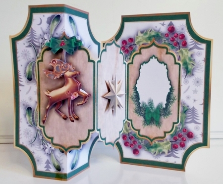 Shaped Z fold Christmas - 5 by Pam Stubley