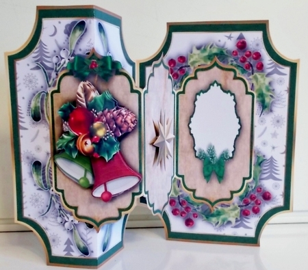 Shaped Z fold Christmas - 7 by Pam Stubley