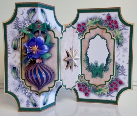 Shaped Z fold Christmas - 8 by Pam Stubley