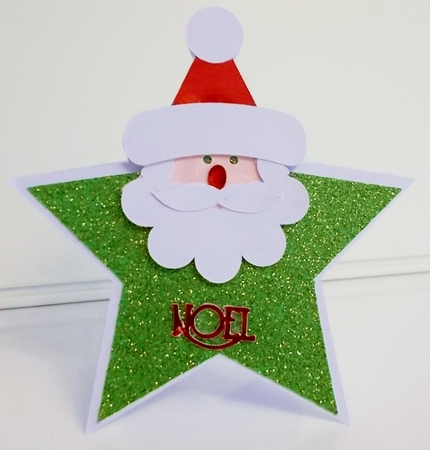 Santa Star Card by Pam Stubley