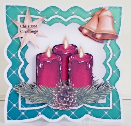 Scallop Topper Christmas Candles Mini Kit by Pam Stubley