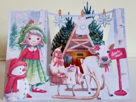 A Charmed Winter 2 - Stepper Card by Pam Stubley