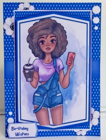 A5, Lovely Coffee Girl  by Pam Stubley