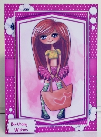 A5, Lovely Shopping   Girl  by Pam Stubley