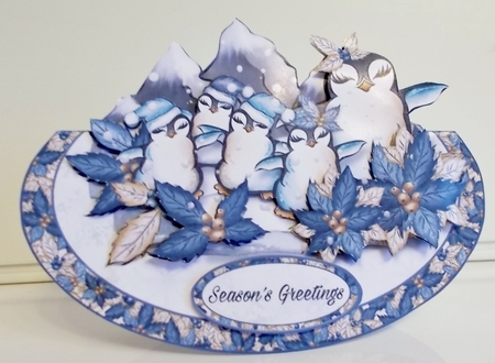 Penguins Day Out Rocker Card-2 by Pam Stubley