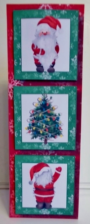 Lge DL Christmas Trio - Santa by Pam Stubley