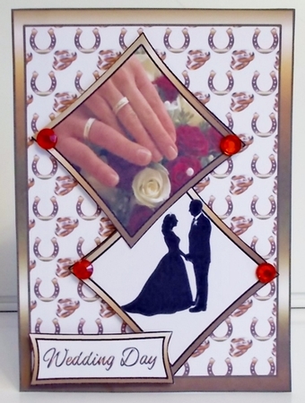 Two squares Wedding rings by Pam Stubley