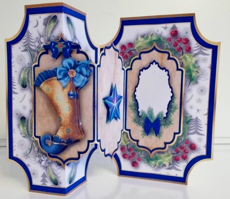 Shaped Z fold Christmas - 9 by Pam Stubley