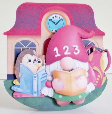 Gnome Place Like School 2 Rocker Card Mini Kit by Pam Stubley