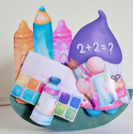 Gnome Place Like School 6 Rocker Card Mini Kit by Pam Stubley