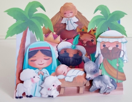 In Bethlehem 1 Centre Stepper Card by Pam Stubley