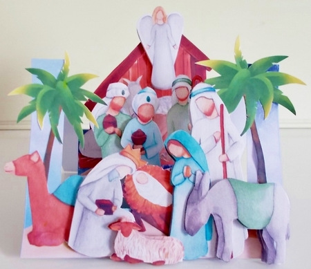 In Bethlehem 2 Centre Stepper Card by Pam Stubley