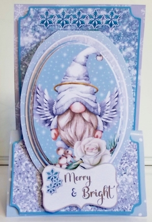 Gnoel the Angel did Say 1 - Upright Z-fold Card Mini Kit by Pam Stubley