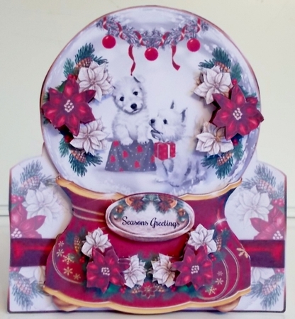 Cute Snowglobe Shaped Mini Page Kit  by Pam Stubley