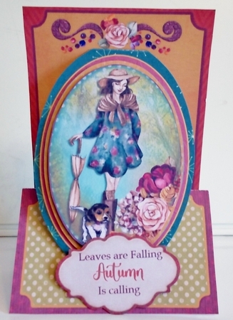 Autumn Days 3 - Upright Z-fold Card Mini Kit by Pam Stubley