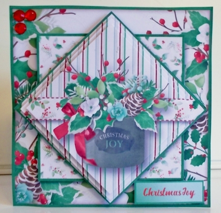 Christmas Joy - Diamond Pyramid Card Mini Kit by Pam Stubley