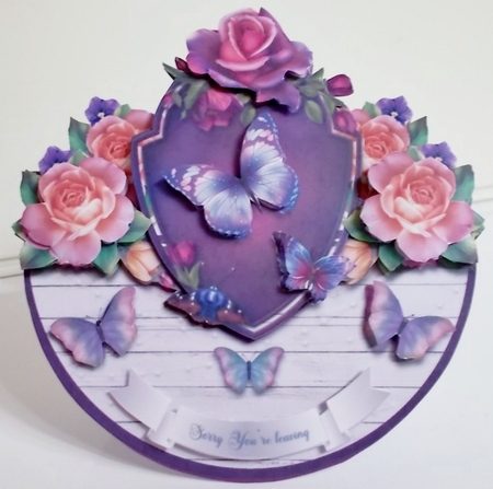 FLUTTERBY rocker card by Pam Stubley