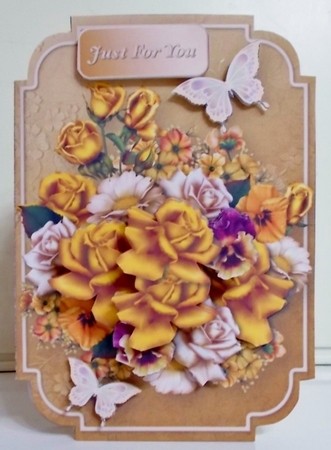 Golden Bouquet - Shaped Card Mini Kit by Pam Stubley