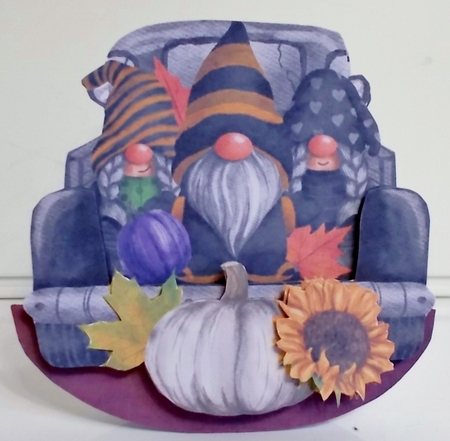 Gnome in the Autumn 2 Rocker Card Mini Kit by Pam Stubley