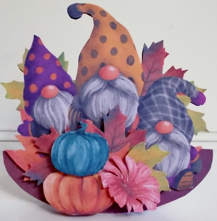 Gnome in the Autumn 4 Rocker Card Mini Kit by Pam Stubley