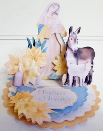 Blessed Holy One #1 Triple Easel Card Kit by Pam Stubley