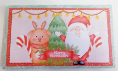 2021-Santa & Reindeer Money Wallet by Pam Stubley
