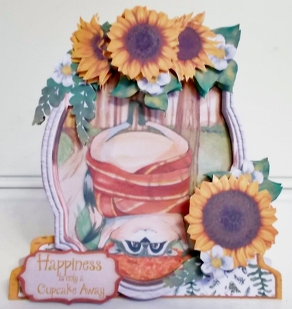 Fall-ing Raccoons #4 Shaped Card and Envelope Kit by Pam Stubley