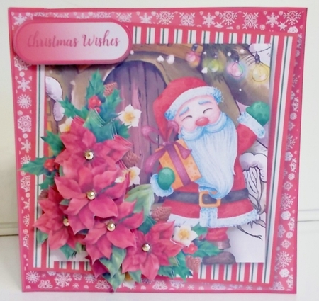 Jolly Santa - Decoupage Card Mini Kit by Pam Stubley