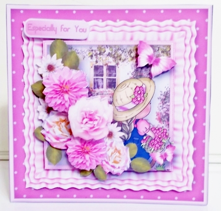 Picking Flowers - Frilly Frame Card Mini Kit by Pam Stubley